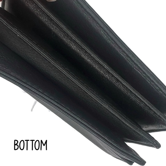 Vintage Coach Black Leather Credit Card Case - Picture 5 of 10